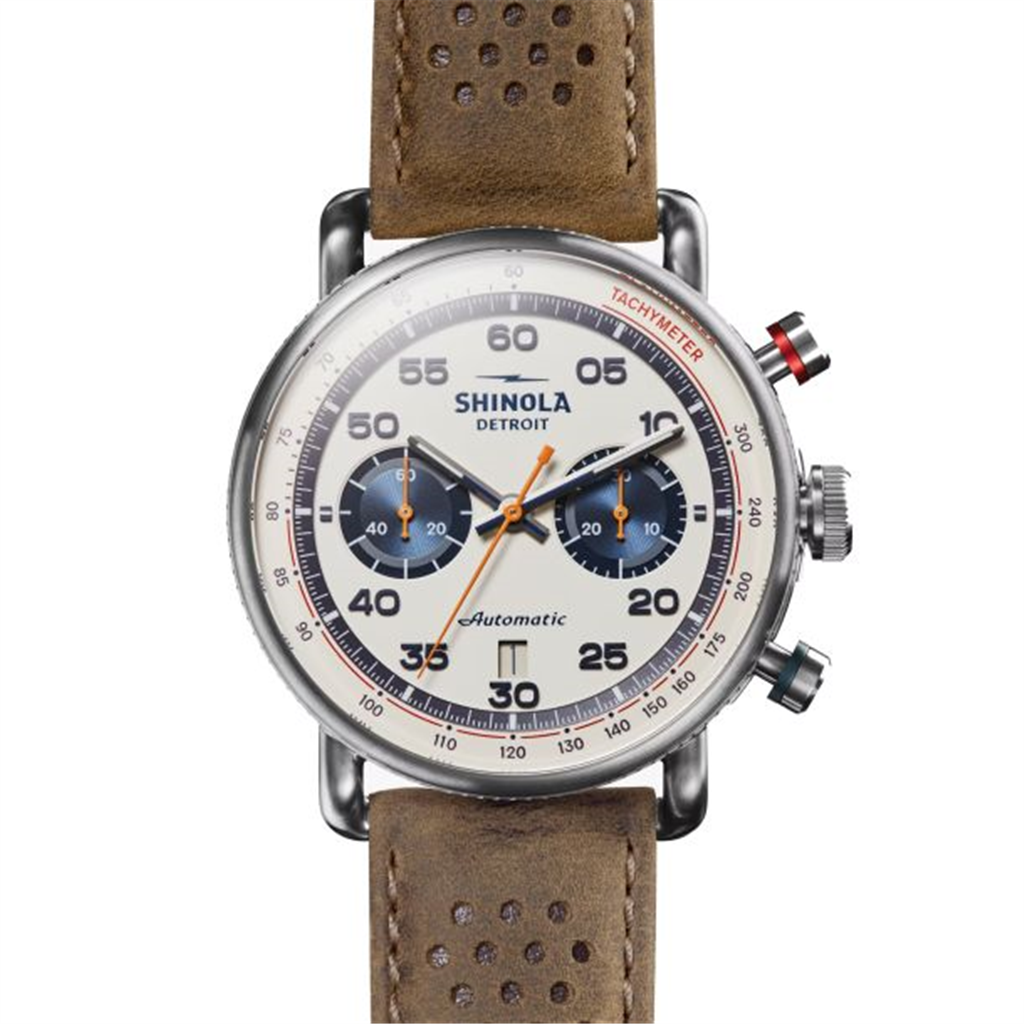 SHINOLA " CANFIELD SPEEDWAY LAP 5' AUTOMATIC CHRONOGRAPH LIMITED EDITION 44MM