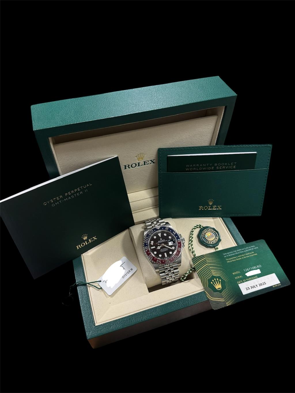 ROLEX SS GMT-MASTER II  "PEPSI" 2025 **BOX AND PAPERS