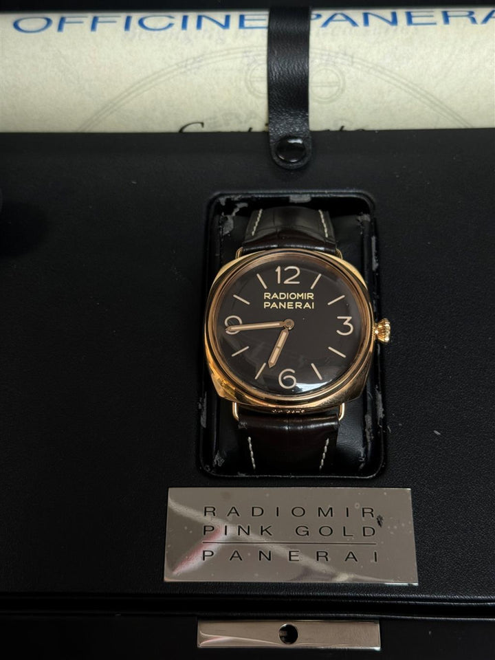 18 GOLD PANERAI RADIOMIR 3 DAYS ORO ROSA 47MM PAM379