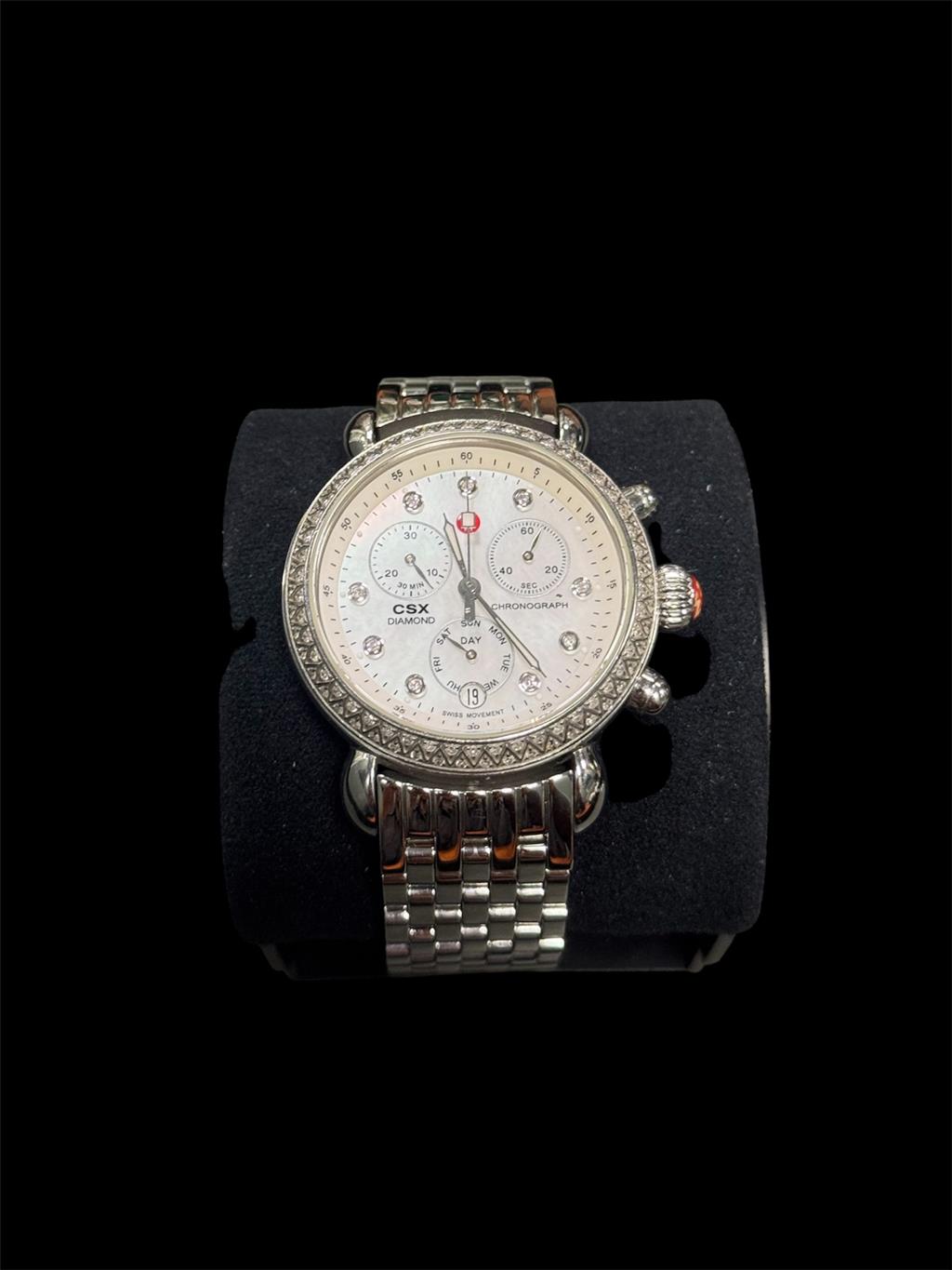 MICHELE CSX 36MM MOP DIA DIAL DIA BEZEL SS BRACE