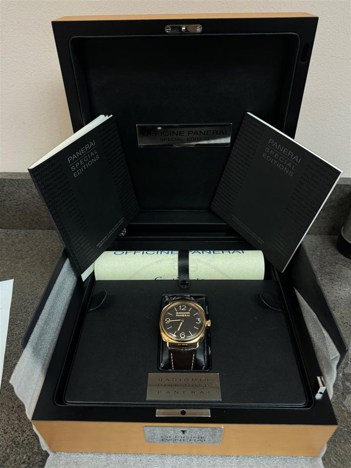 18 GOLD PANERAI RADIOMIR 3 DAYS ORO ROSA 47MM PAM379