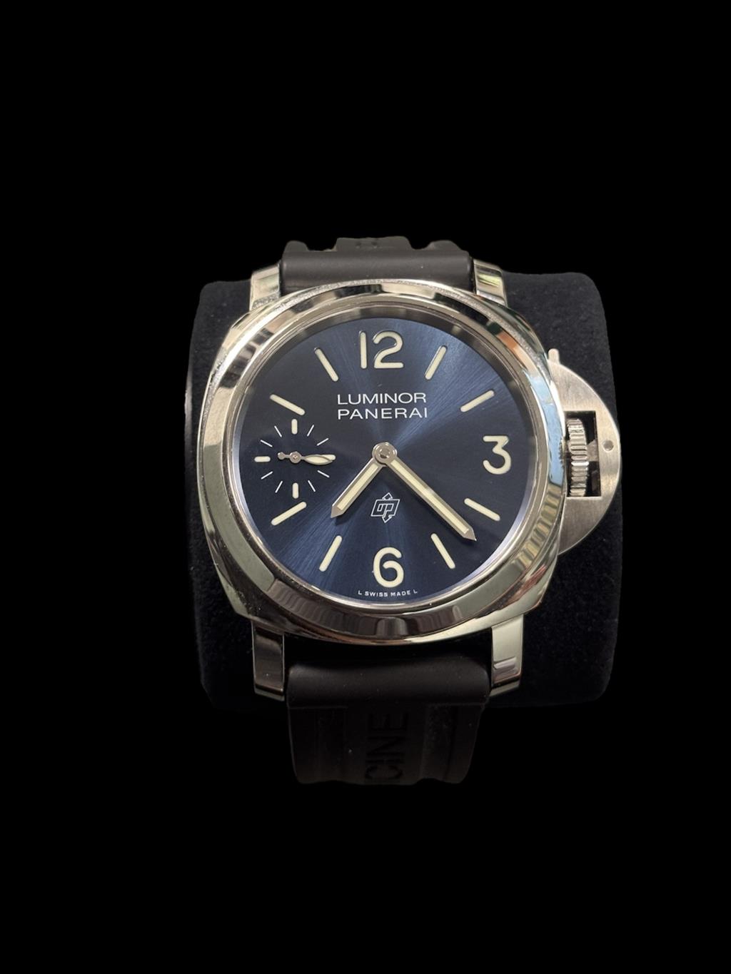 Panerai Luminor Logo 44mm blue dial PAM01085 BOX + PAPERS + ADDITIONAL STRAP