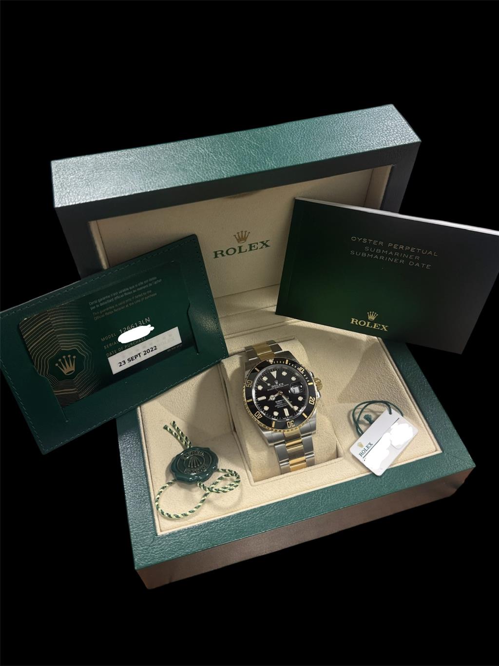 ROLEX 41MM SS/18KYG ROLEX SUBMARINER DATE 2022 BOX AND PAPERS