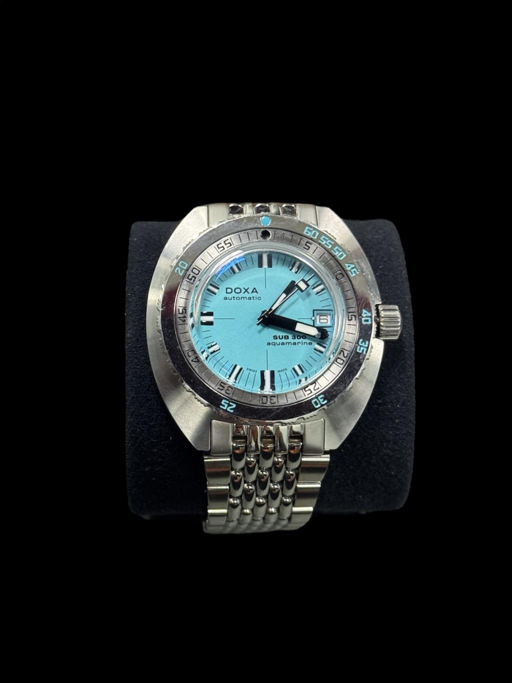 DOXA Sub 300T Aquamarine 39MM BOX + PAPERS