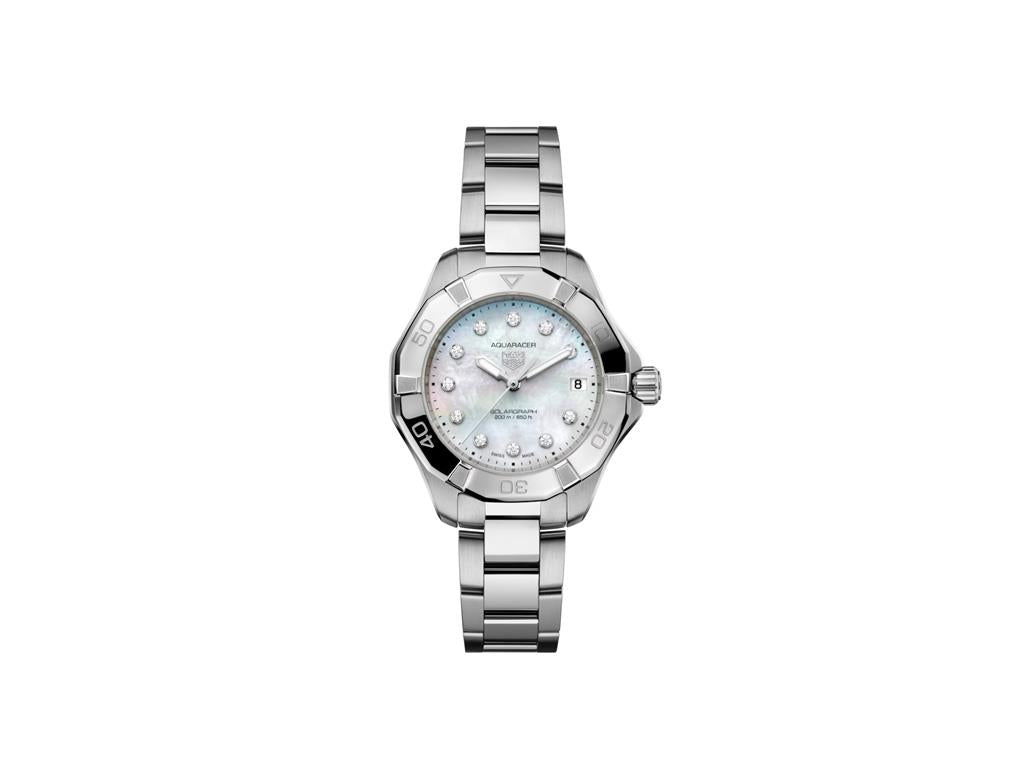 TAG HEUER AQUARACER PROFESSIONAL 200 SOLARGRAPH Solar Quartz, 34 mm, Steel WBP1313.BA0005