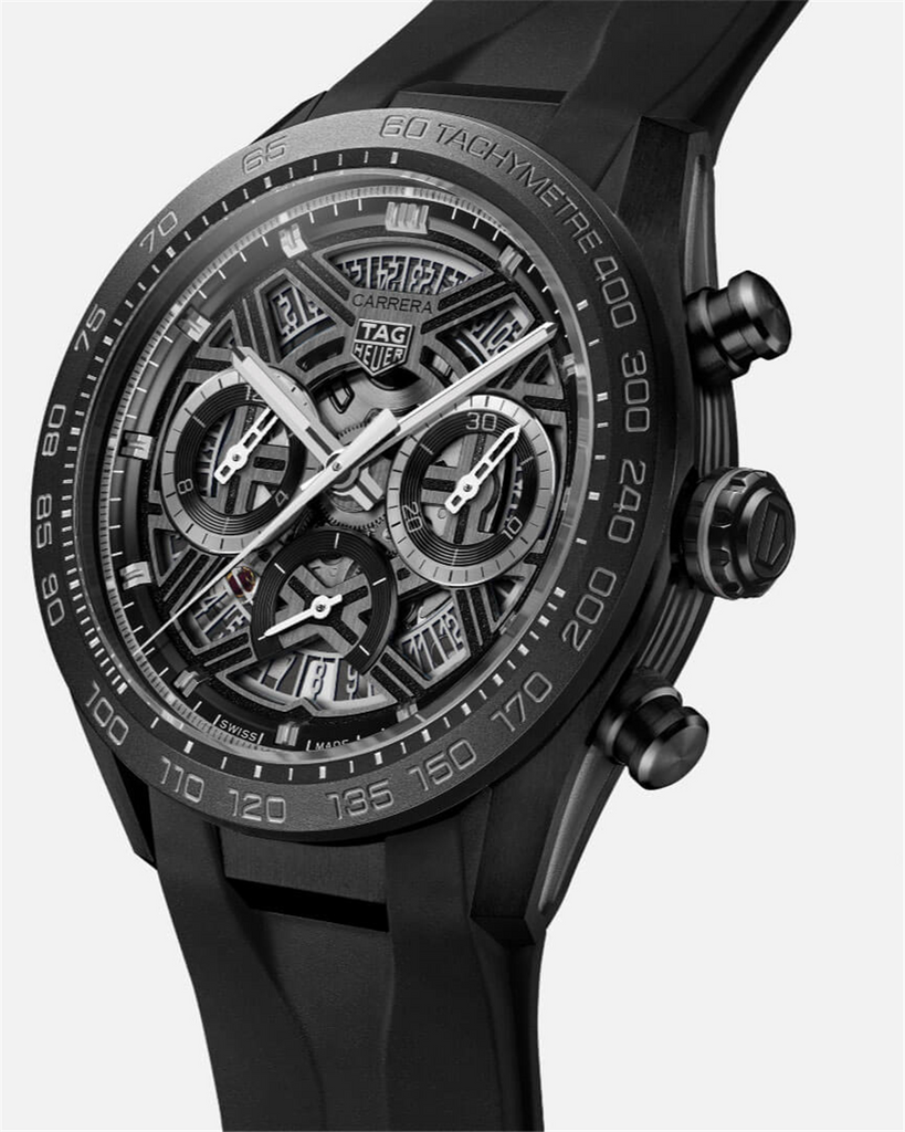 Carrera y Carrera 腕時計 クオーツ 黒 ブラック ジャンク TAG Heuer Carrera Chronograph Extreme Sport Automatic, 44 , DLC